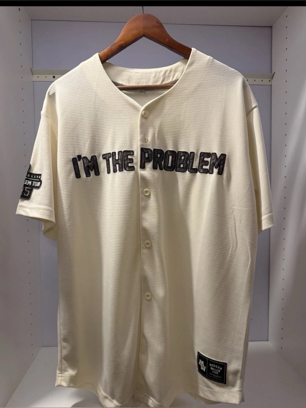 Morgan Wallen 2025 'I'm the Problem' Tour Baseball Jersey 2XL Official Merch